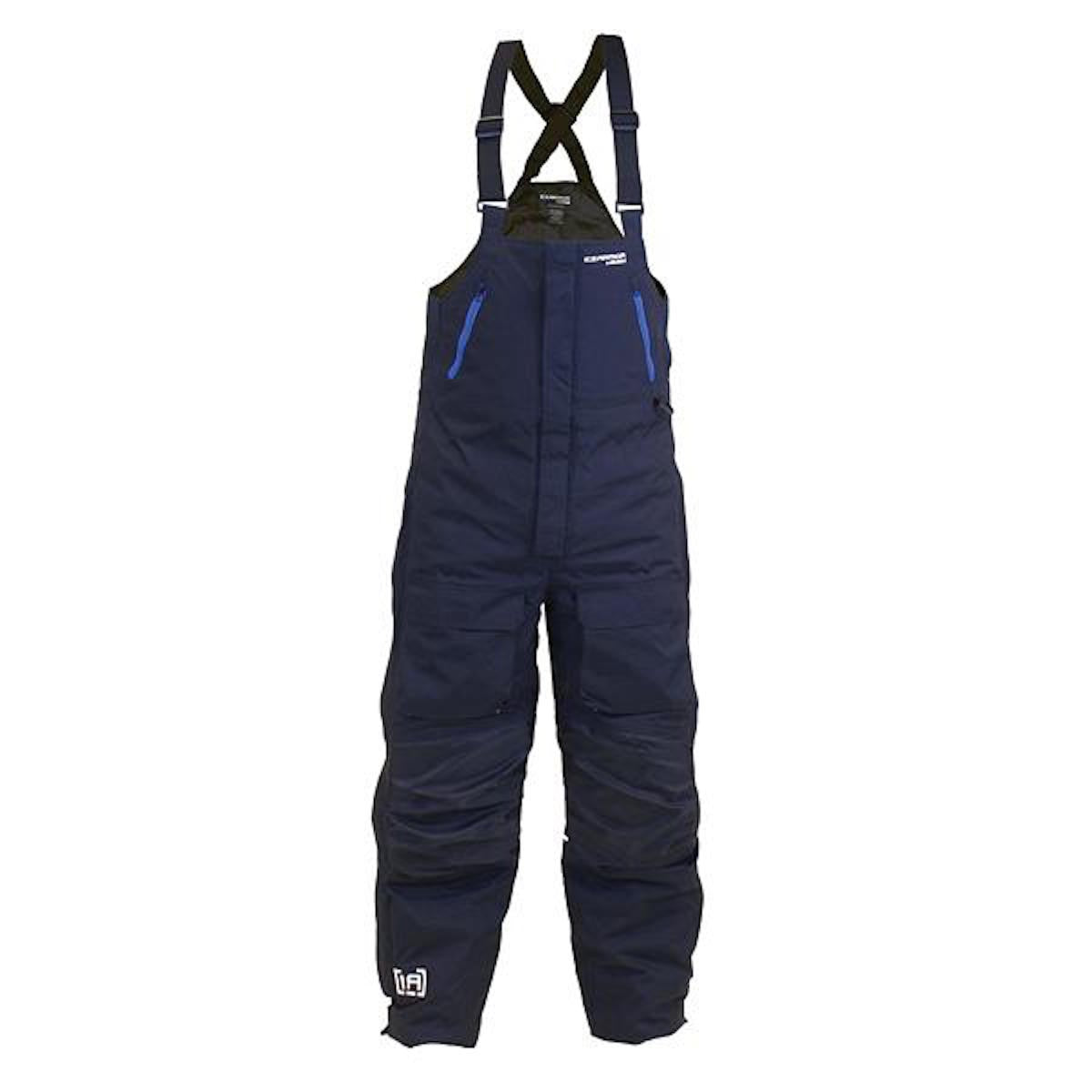 CLAM Men's IceArmor Rise Float Bibs Black Blue