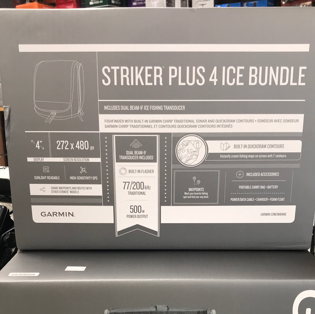 Garmin STRIKER™ Plus 4 Ice Fishing Bundle