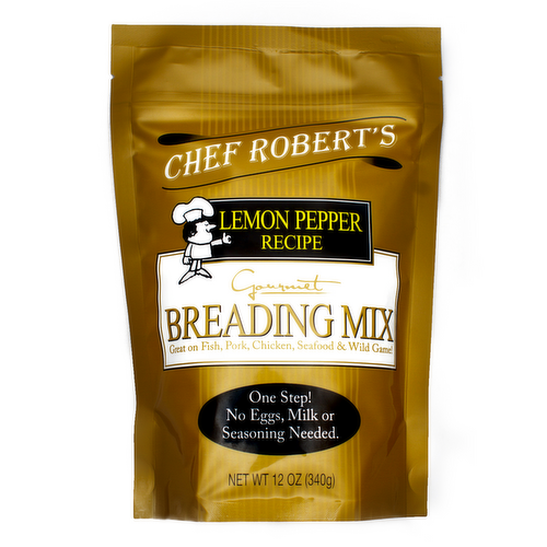 Chef Robert’s Gourmet Lemon Pepper Breading Mix – 12 oz
