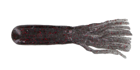 BIG BITE BAITS 3.5" TOUR TUBE / DARK SMOKE RED FLAKE (10 PACK)