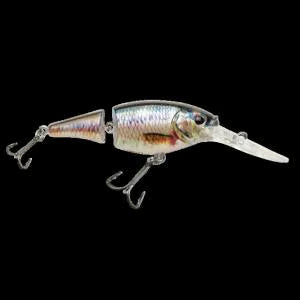 Berkley Flicker Shad Jointed Hard Bait, Crankbait, 1/3 oz, 2 3/4in / 7cm, 7ft-9ft / 2.1m-2.7m, Hook Size 6, 2 Hooks, HD Fathead Minnow, FFSH7J-HDFHM FFSH7JHDFHM