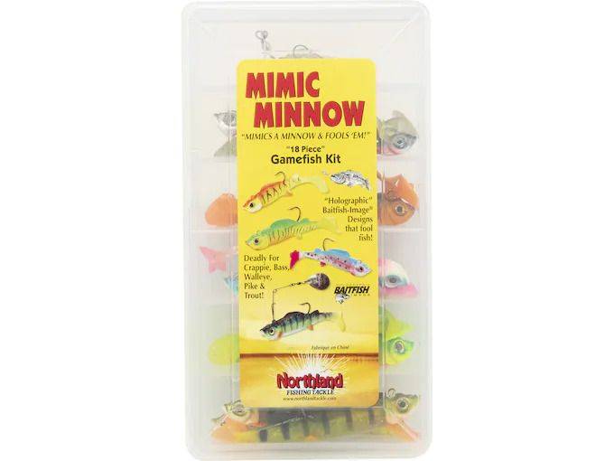 Northland Fishing Tackle Mimic Minnow Kit18/Pc Kit Assorted MMGK-18