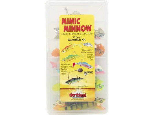 Northland Fishing Tackle Mimic Minnow Kit18/Pc Kit Assorted MMGK-18