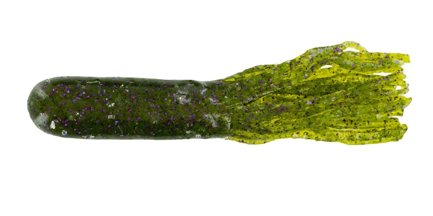 BIG BITE BAITS 3.5" TOUR TUBE / DARK WATERMELON/PURPLE (10 PACK)