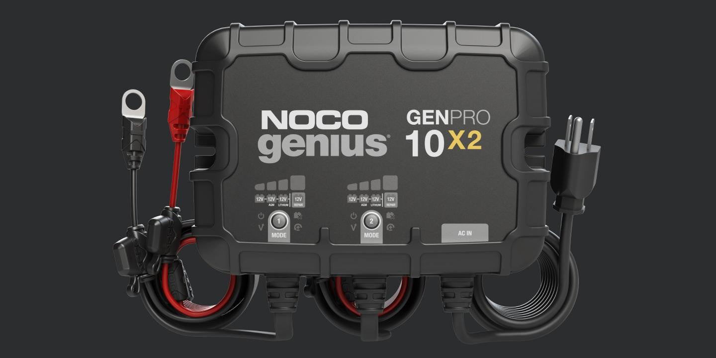 Discounted - NOCO GENPRO10X2  12V 2-Bank, 10-Amp (Per Bank) On-Board Battery Charger Unused Customer Return