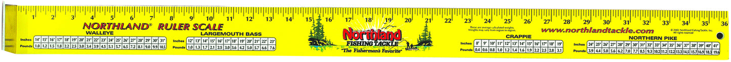 Northland NRSB-36 Northland Ruler Scale Bump Board 36" Yellow