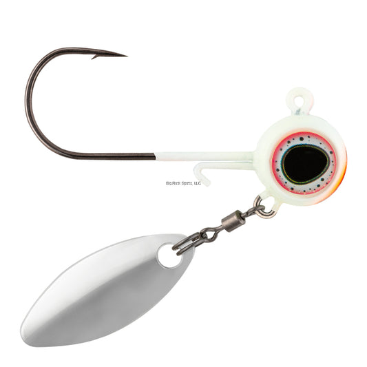 Northland DVJS3-1 Deep-Vee Spin 1/8 Oz, 1/O Hk White 2/Cd