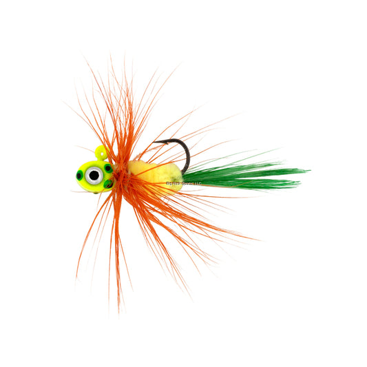 Northland TFFF10-1065 Tungsten Flat Fry Fly 1/16 Oz, #10 Hk Woodtick 2/Cd