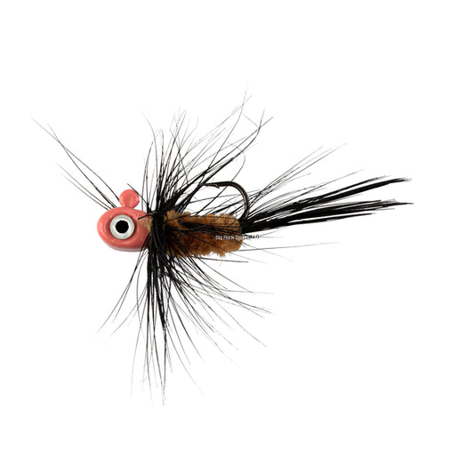 Northland TFFF10-9 Tungsten Flat Fry Fly 1/16 Oz, #10 Hk Glo Red 2/Cd