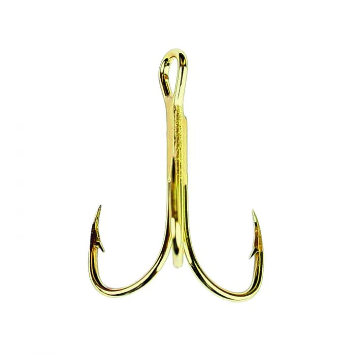 Eagle Claw 376 Gold 2X Treble Hook - 18