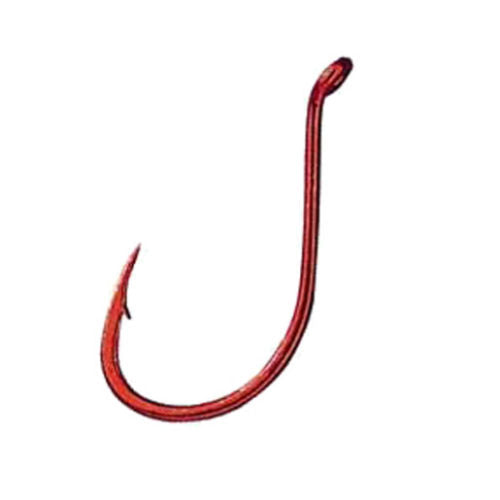 Gamakatsu Red Bug Hook With Thread – Size #1, Harris 0.4, Pack Of 7 Hooks - View #8
