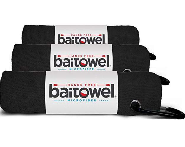 Clip Wipe Bait Towel - Black