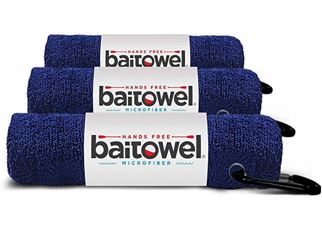 Clip Wipe Bait Towel - Navy