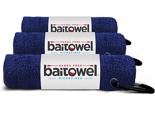 Clip Wipe Bait Towel - Navy