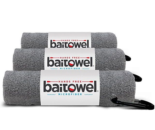 Clip Wipe Bait Towel - Gray