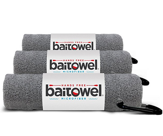 Clip Wipe Bait Towel - Gray