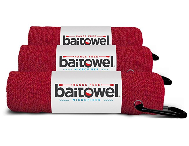 Clip Wipe Bait Towel - Red
