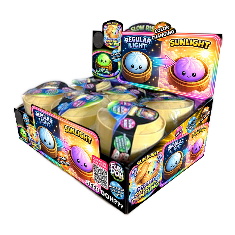 Fun Doh Squishy Color-Changing Dumpling Fidget Toy
