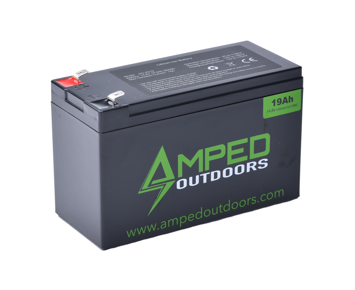 Amped 19Ah Lithium Battery (14.8V NMC) with Charger