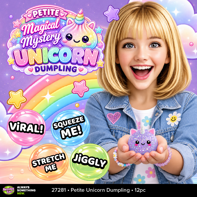 Fun Doh Petite Magical Mystery Unicorn Dumpling Squishy Toy – 1.75"