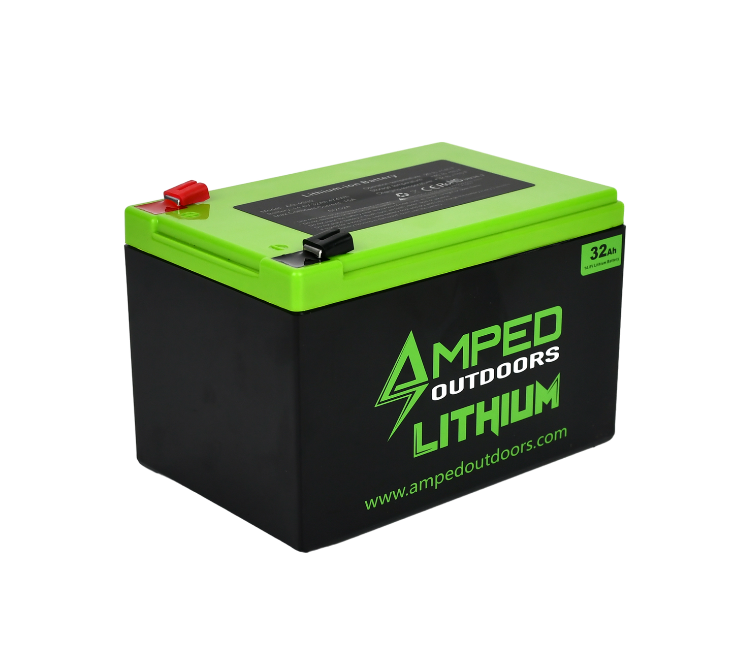 Amped 32Ah Lithium Battery (14.8V NMC) with Charger