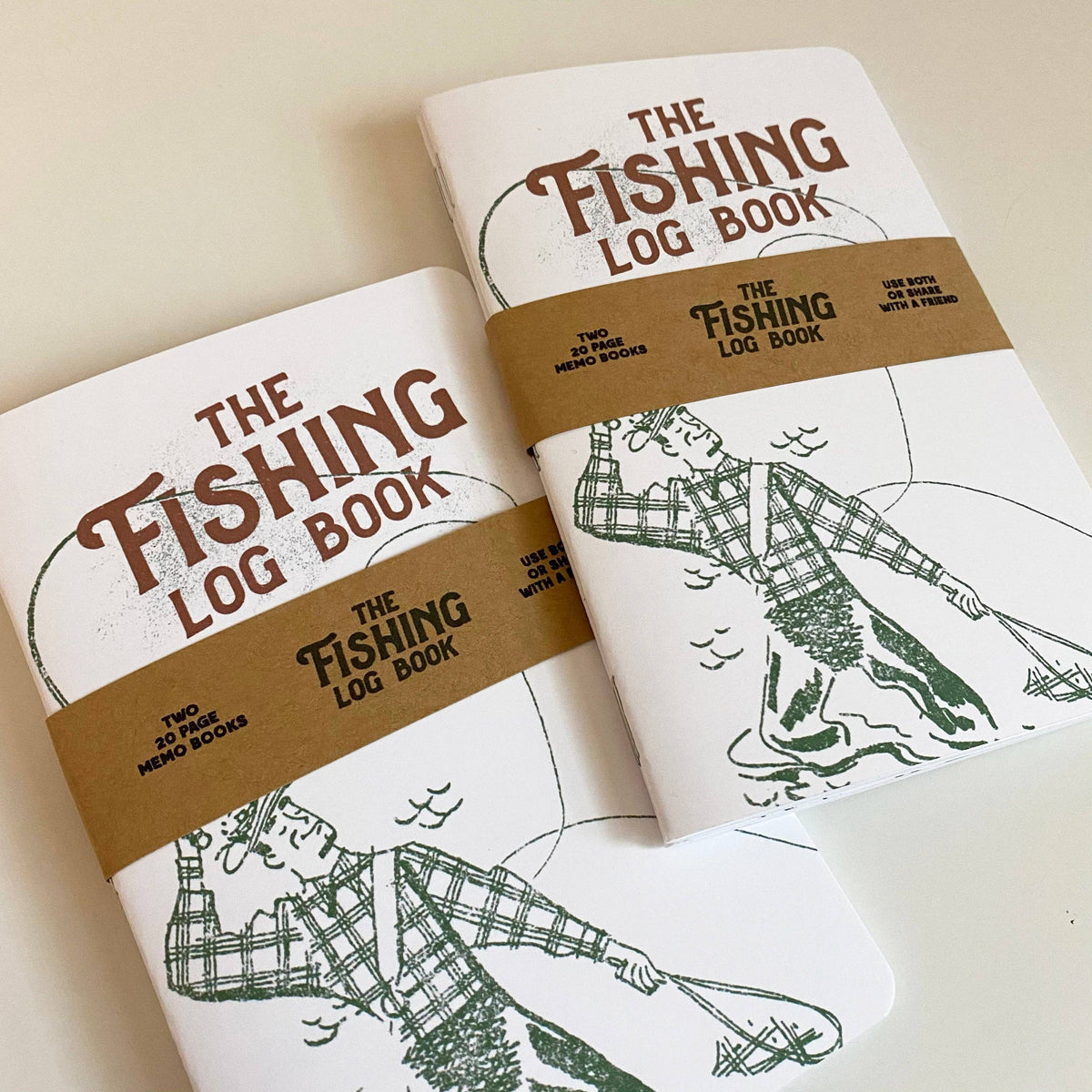 Fishing Log Book - Two 20-page books - Record best catches