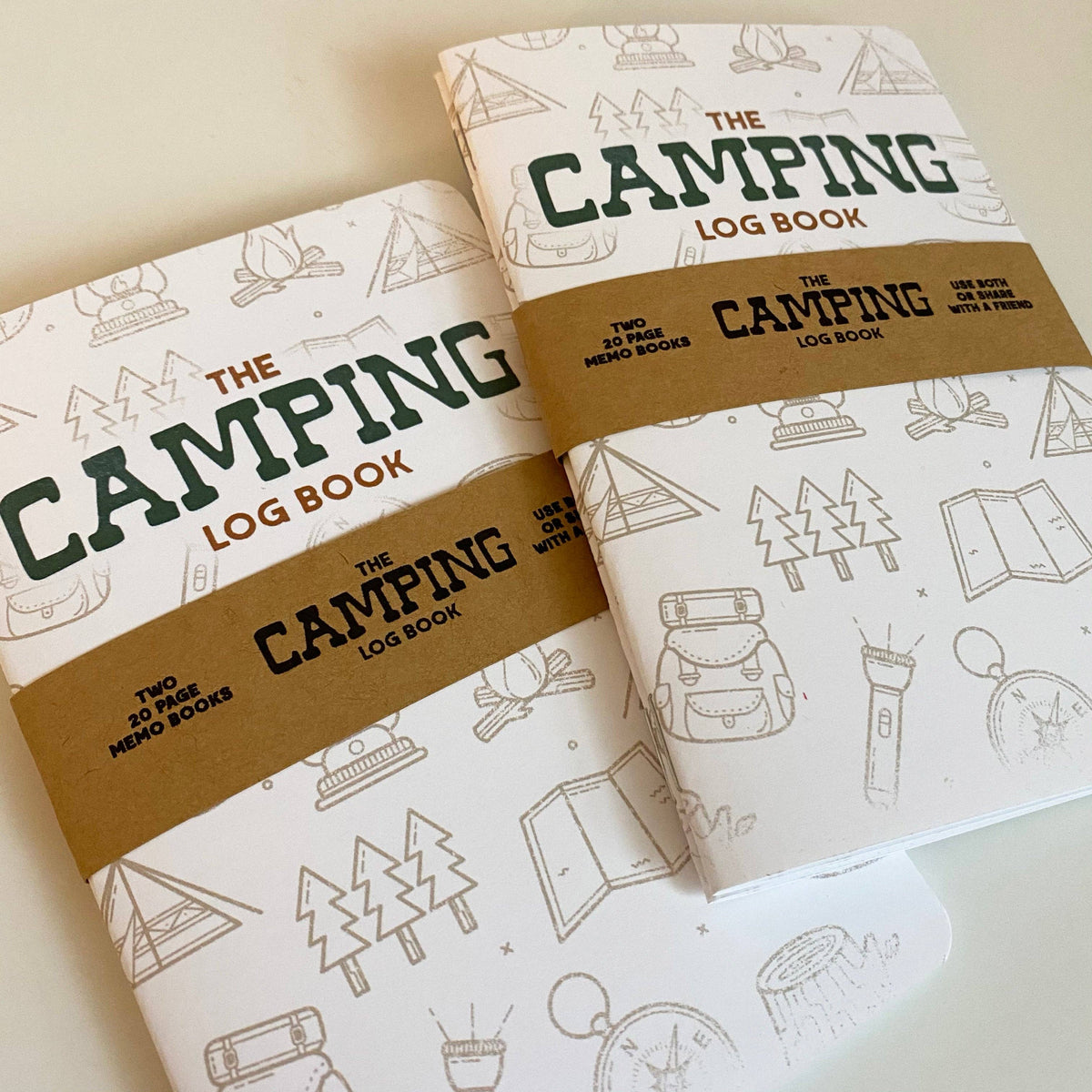 Camping Log Book – Pocket Campsite & Camping Trip Journal (2-Pack)