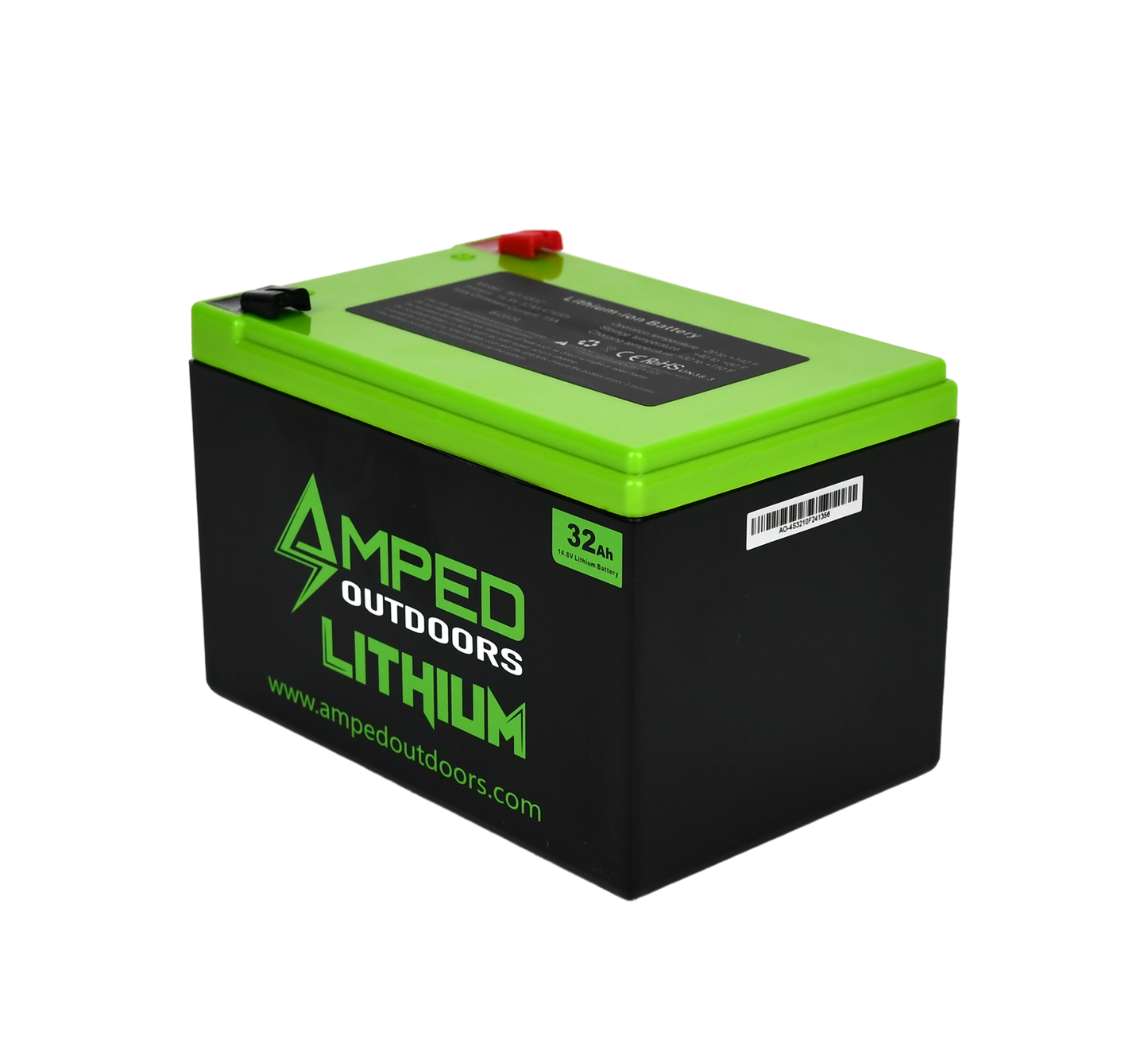 Amped 32Ah Lithium Battery (14.8V NMC) with Charger