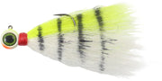 Northland Deep-Vee Bucktail Jig 2.75" 1/8 oz #1/0 Hook - Chartreuse