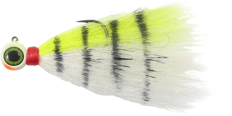 NORTHLAND DEEP-VEE BUCKTAIL JIG / 3.25" / 3/8 OZ - #3/0 HK / CHARTREUSE
