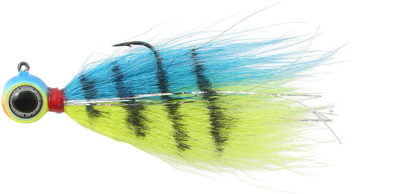 NORTHLAND DEEP-VEE BUCKTAIL JIG / 3" / 1/4 OZ - #2/0 HK / PARROT
