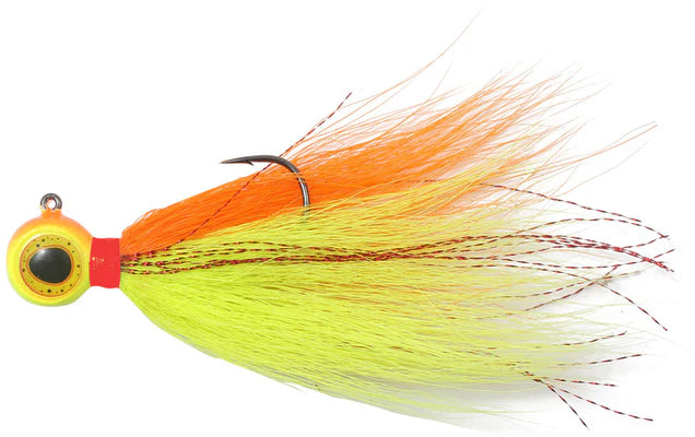 NORTHLAND DEEP-VEE BUCKTAIL JIG / 3" / 1/4 OZ - #2/0 HK / SUNRISE
