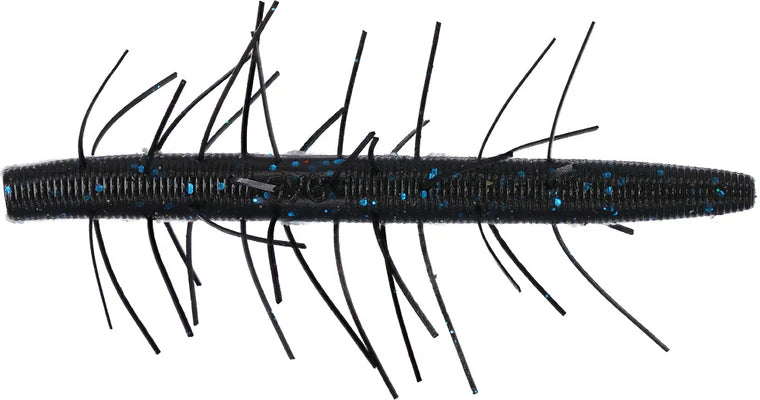 5" FUZZY SENKO - BLACK W/LG BLUE FLK