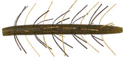 Yamamoto 4" Fuzzy Senko - Green Pumpkin Black Flake/Orange Skirt