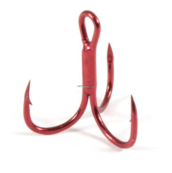 Clam 16824 Gaff X Treble, Size 10, Red, 6 Pack