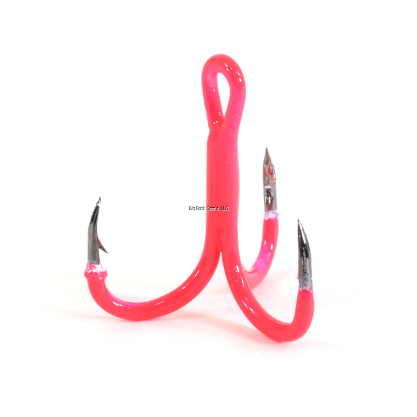 Clam 17507 Gaff Vinyl Treble, Size 14, Pink, 6 pack