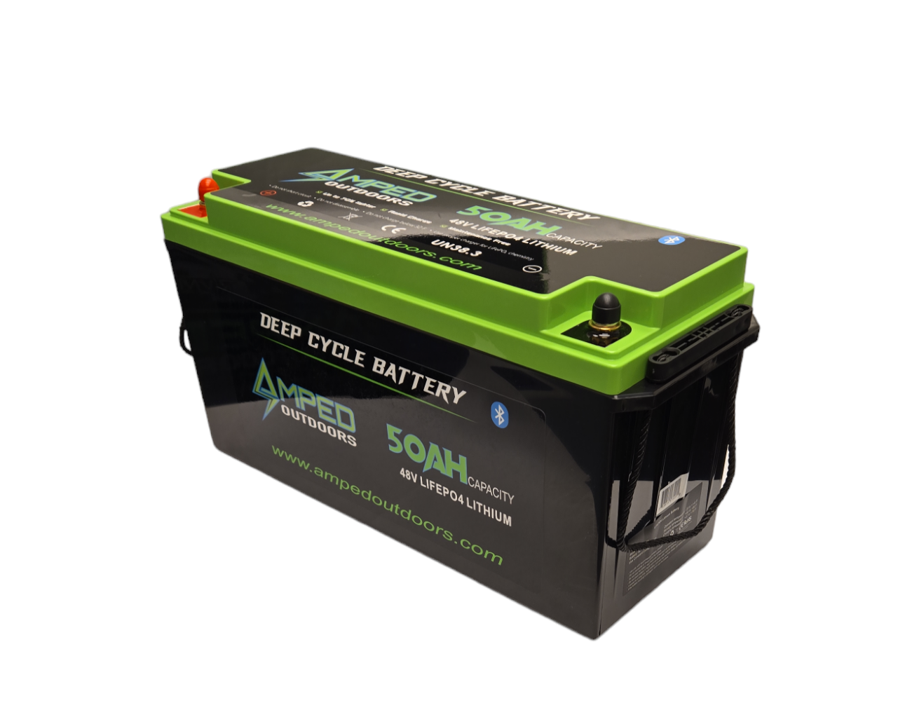 Amped 48V 50Ah Lithium Battery (LiFePO4) - Bluetooth