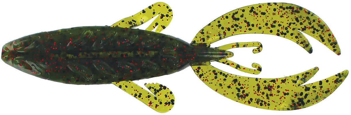 BIG BITE BAITS 4" ROJAS FIGHTING FROG / WATERMELON RED FLAKE (7 PACK)