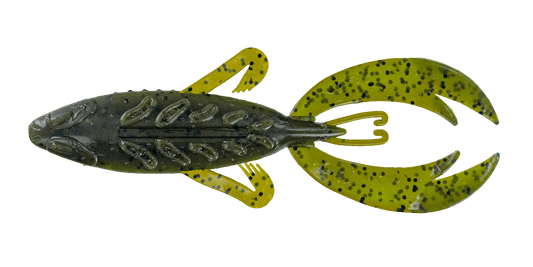 BIG BITE BAITS 4" ROJAS FIGHTING FROG / OKEECHOBEE CRAW (7 PACK)