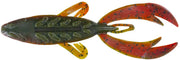 Big Bite Baits 4" Rojas Fighting Frog / Green Pumpkin Texas Red (7 Pack)