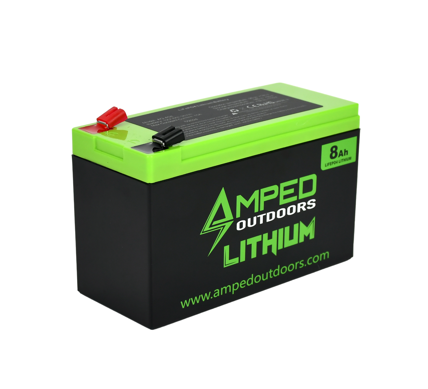 Amped 8Ah Lithium Battery (LiFePO4)