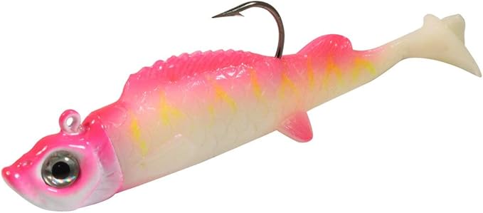 NORTHLAND TACKLE UV Mimic Minnow / 1.5" / 1/32 OZ - #4 HK / 2 Pack/Pink Tiger