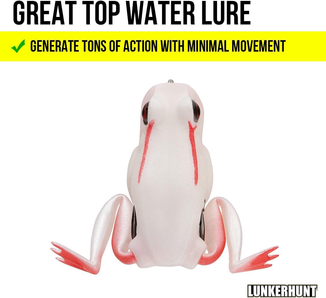 Lunkerhunt POP05 Popping Frog, Wounded, 1/2 oz