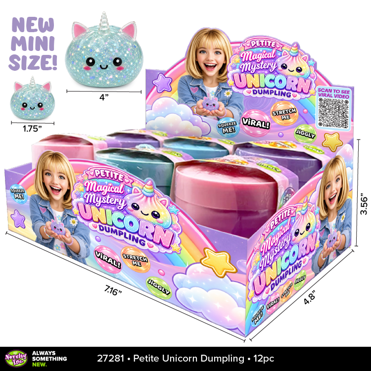 Fun Doh Petite Magical Mystery Unicorn Dumpling Squishy Toy – 1.75"