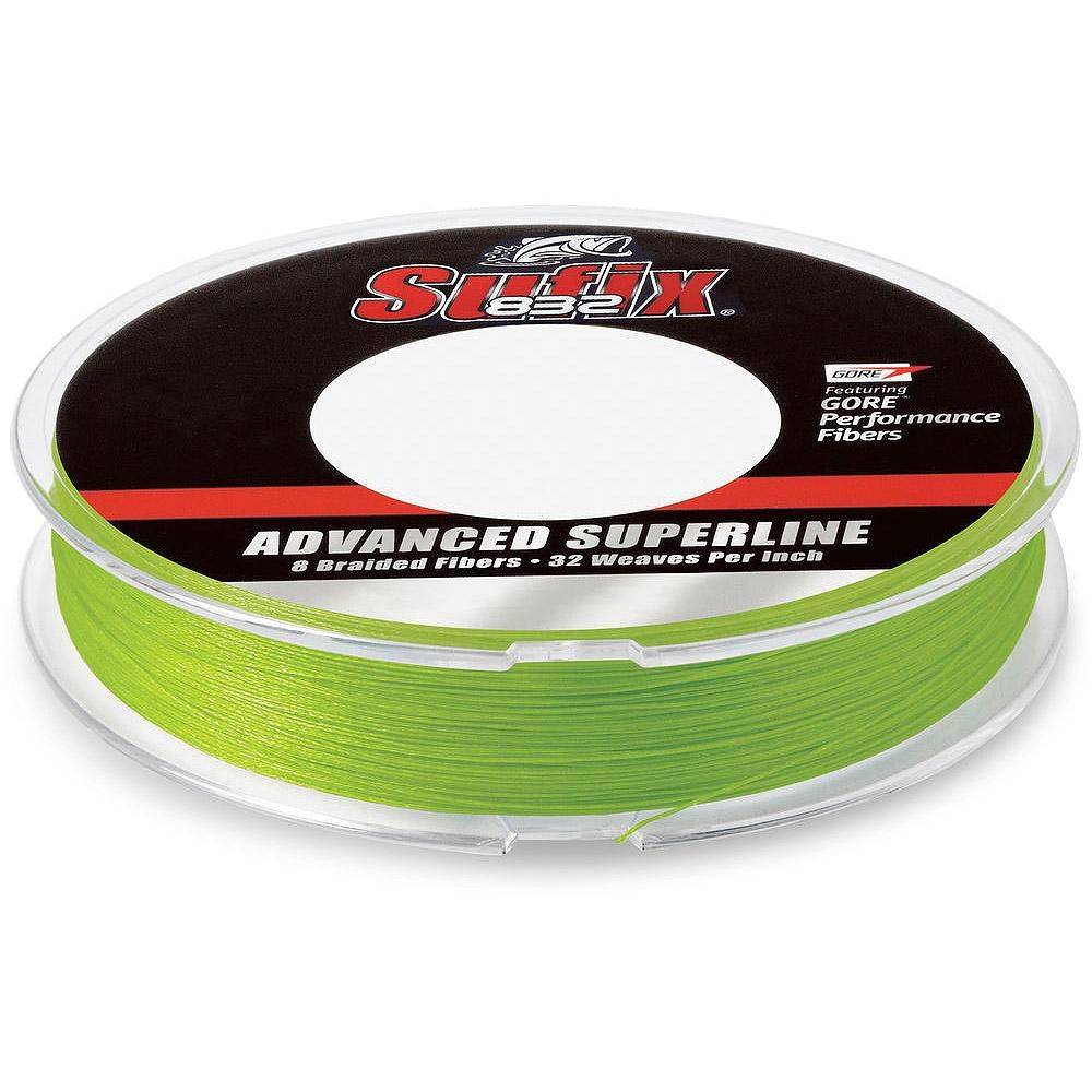 Sufix 832 Braid Fishing Line 8 lb Neon Lime 150 Yds