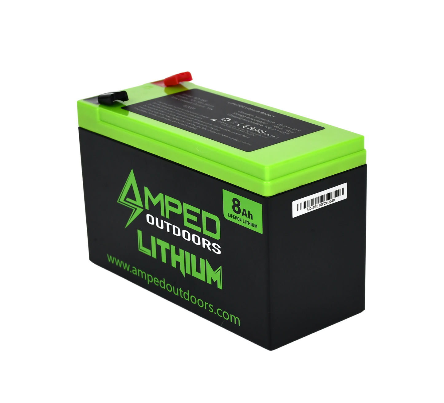 Amped 8Ah Lithium Battery (LiFePO4)