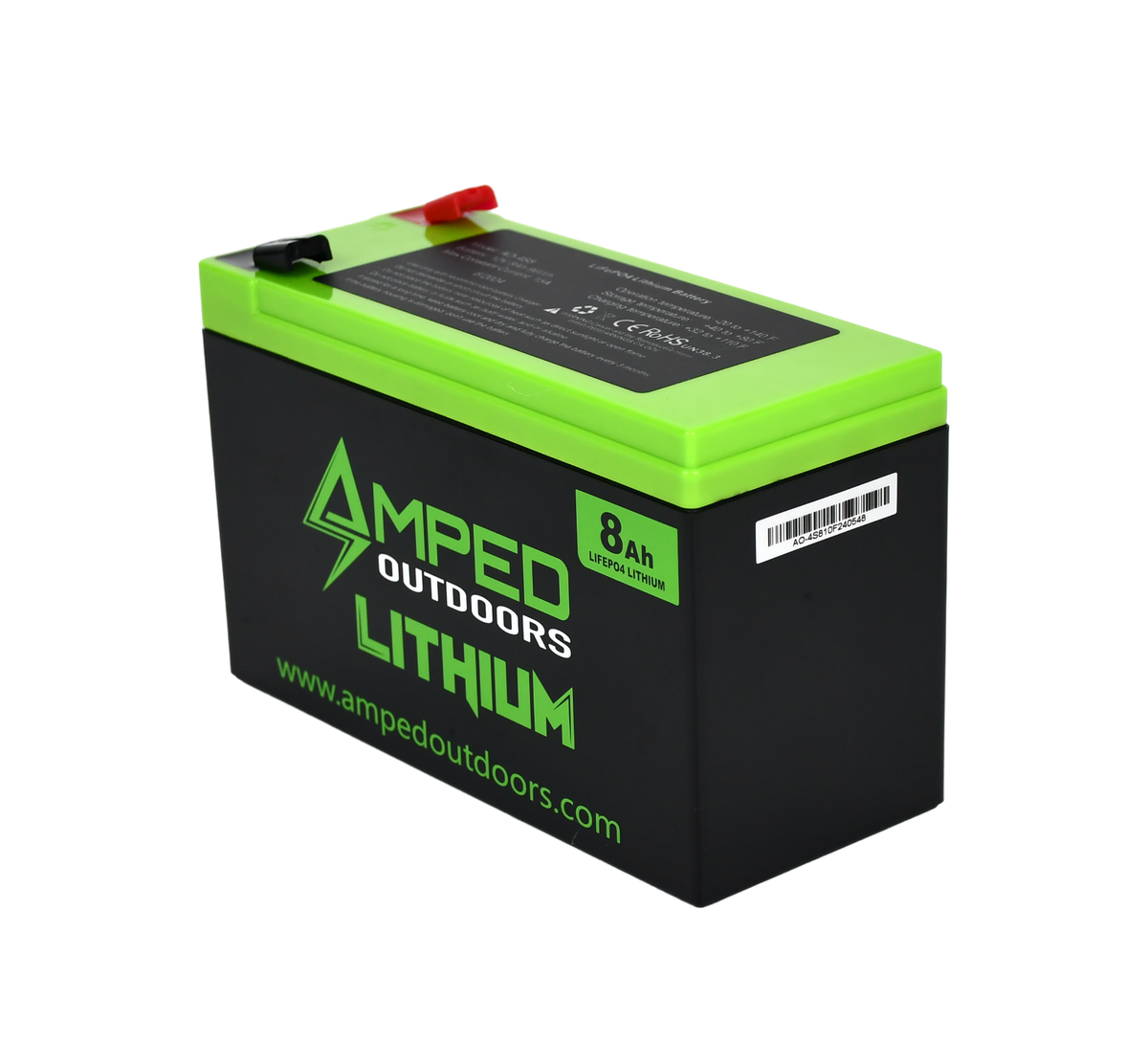 Amped 8Ah Lithium Battery (LiFePO4)
