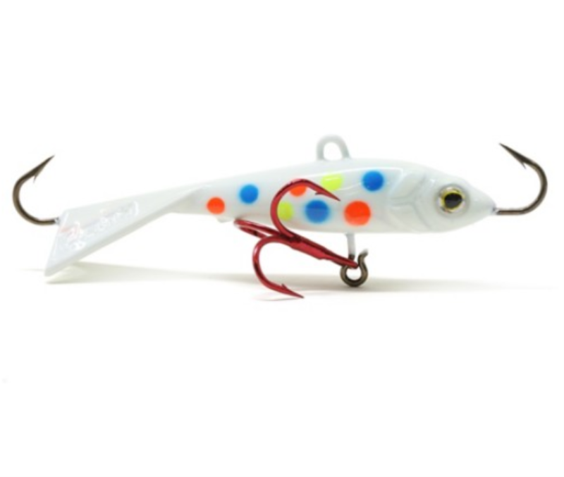 Clam Tikka Mino Jigging Fishing Lure 1/16 oz, #16 Glow White Wonderbread
