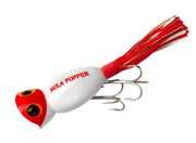Arbogast Hula Popper 5/8 oz - White Red Head (G75001)