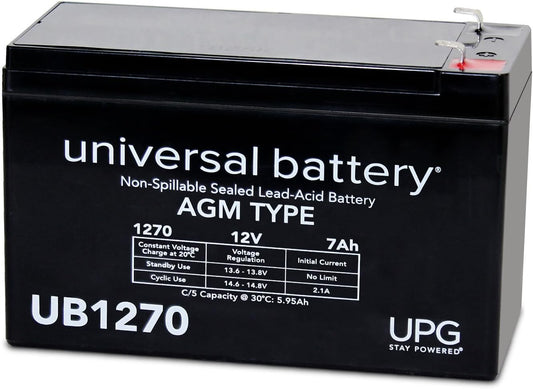 UPG 85945 Ub1270, Sealed Lead Acid Battery 7ah